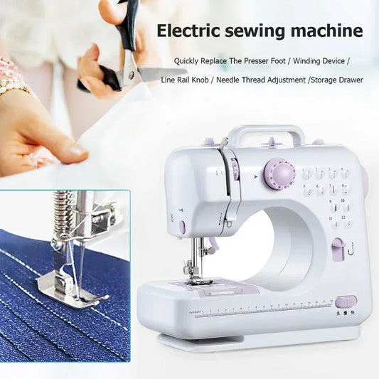 Domestic Sewing Machine Presser Foot Sewing Machines on Offer Portable Manual Electric Mini Industrial Pedal Clothes DIY Apparel